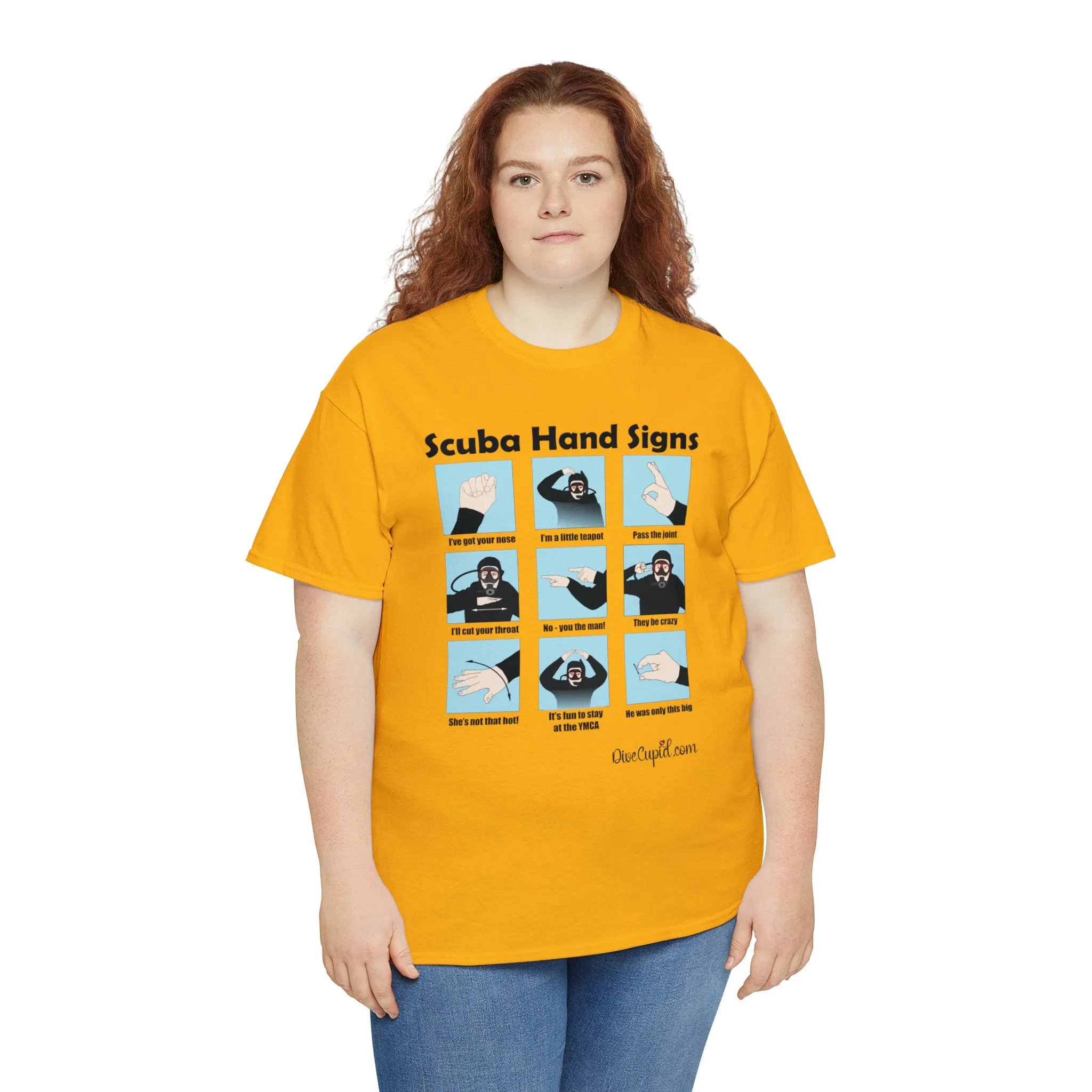 Scuba Hand Signs Relaxed Fit T-shirt