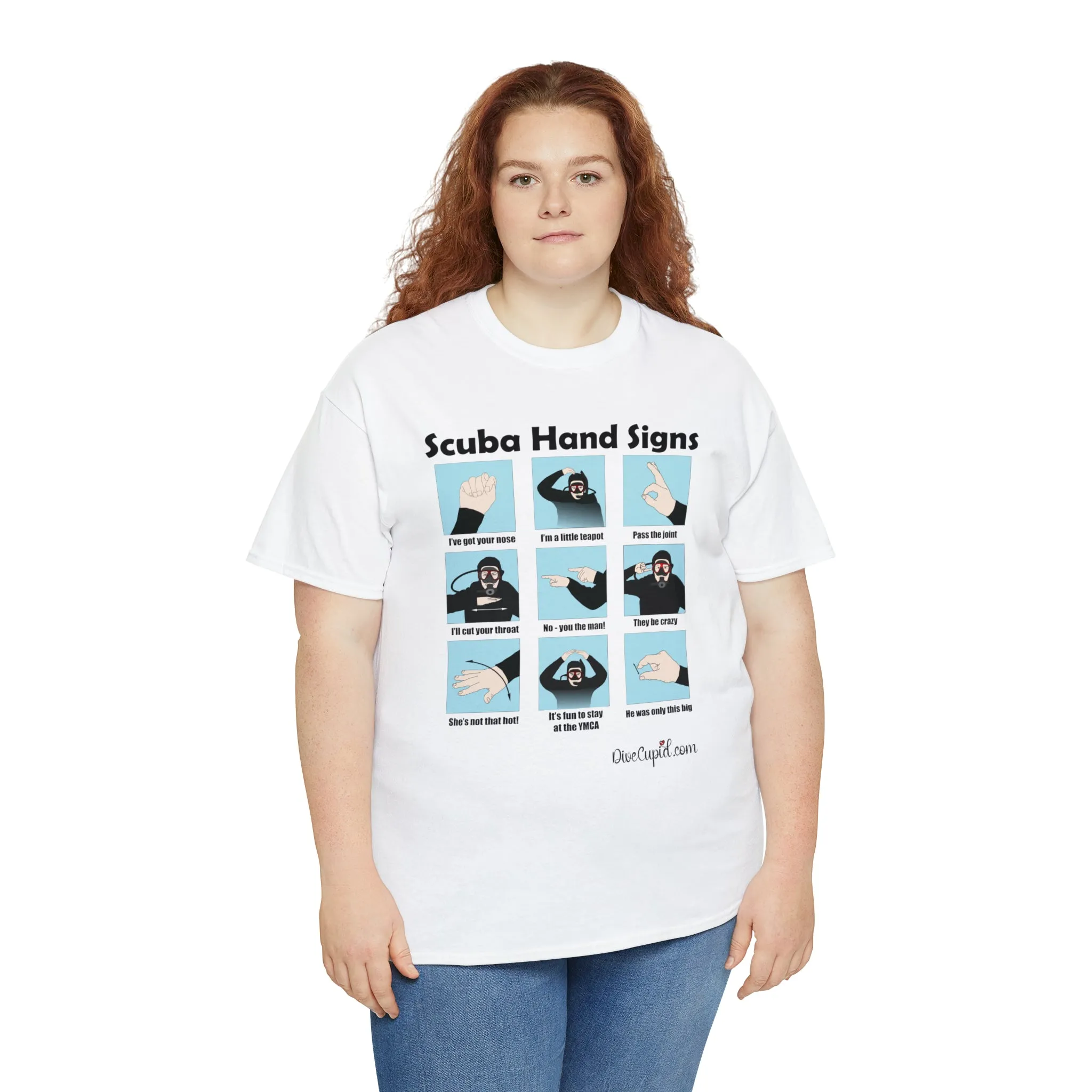 Scuba Hand Signs Relaxed Fit T-shirt