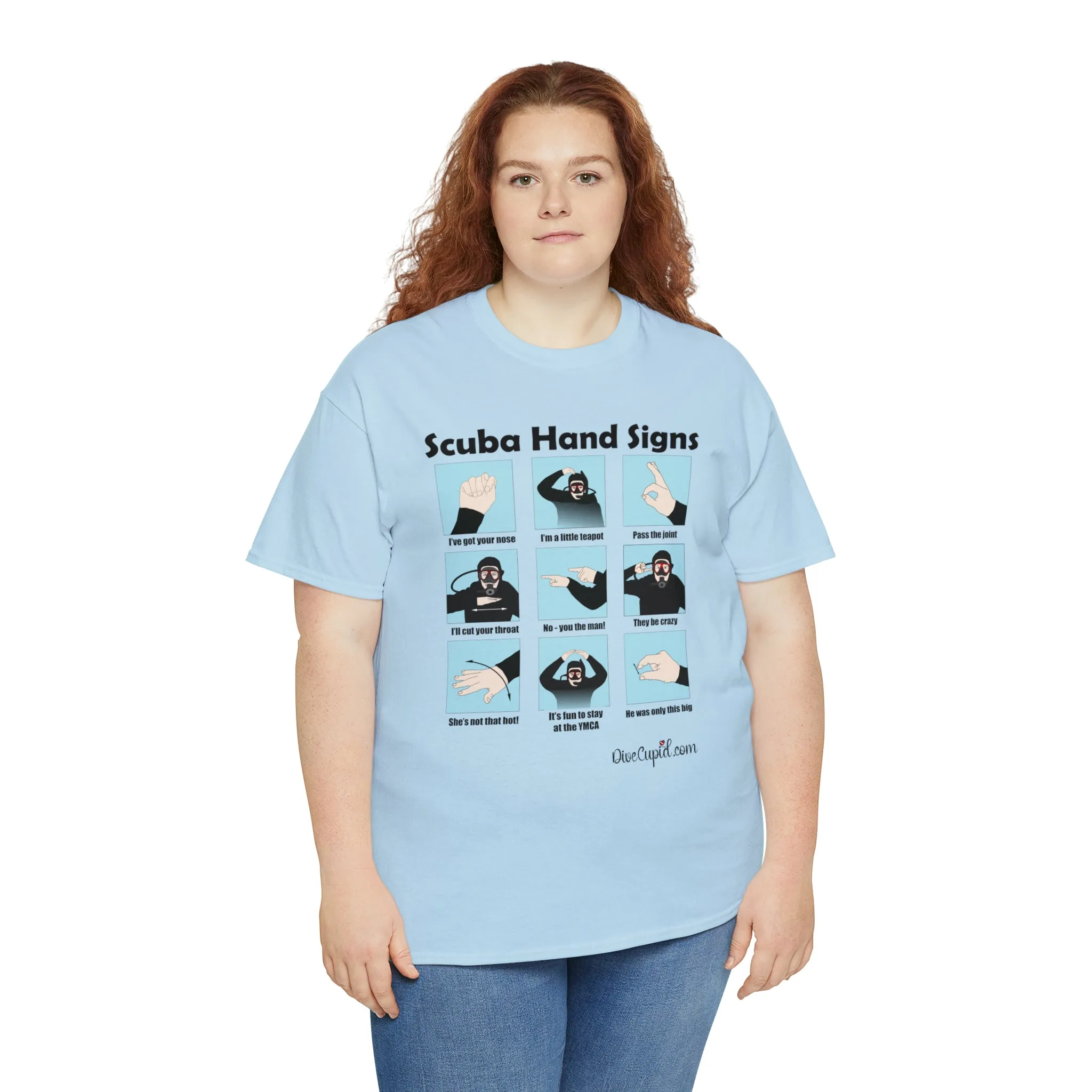 Scuba Hand Signs Relaxed Fit T-shirt