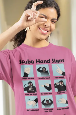 Scuba Hand Signs Relaxed Fit T-shirt