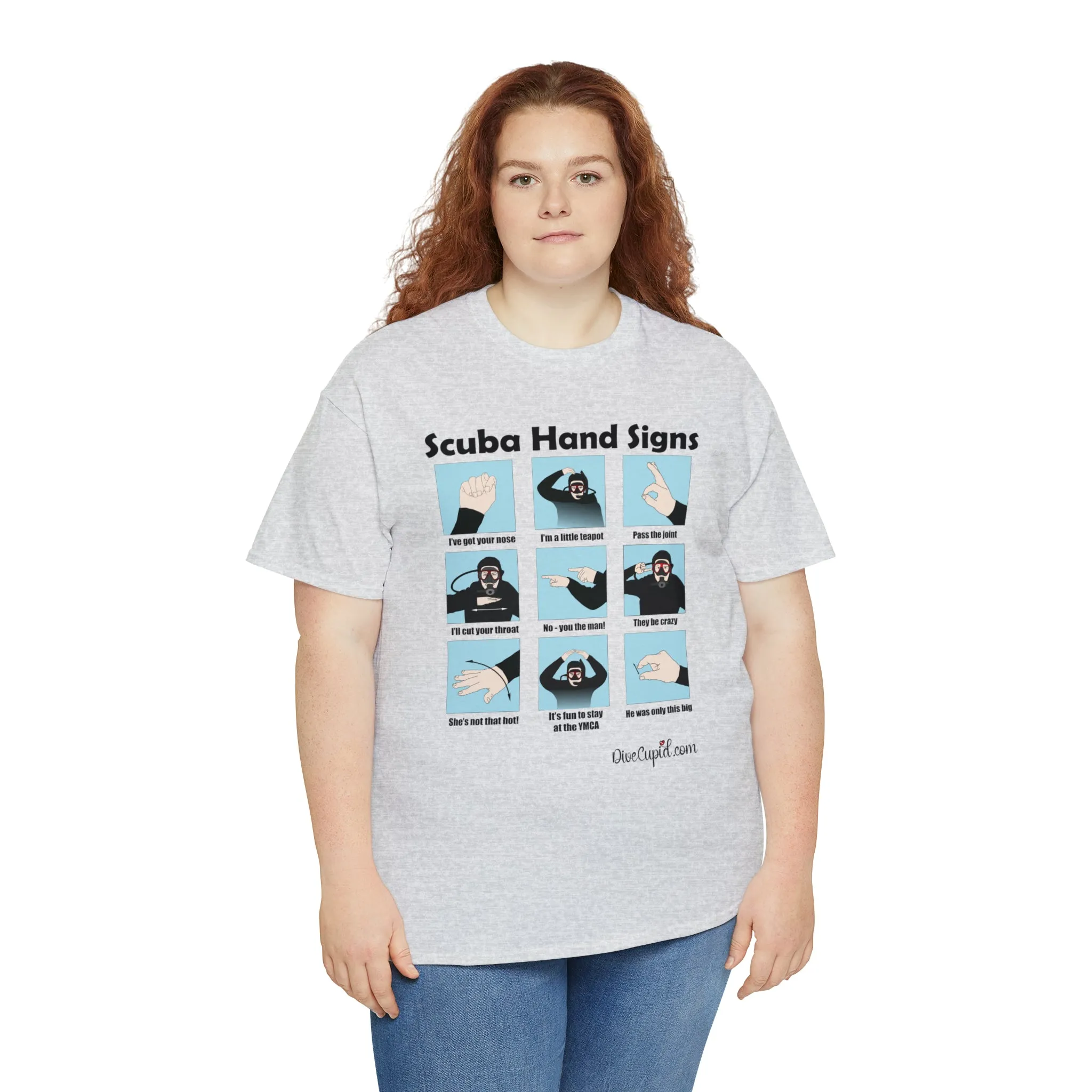 Scuba Hand Signs Relaxed Fit T-shirt
