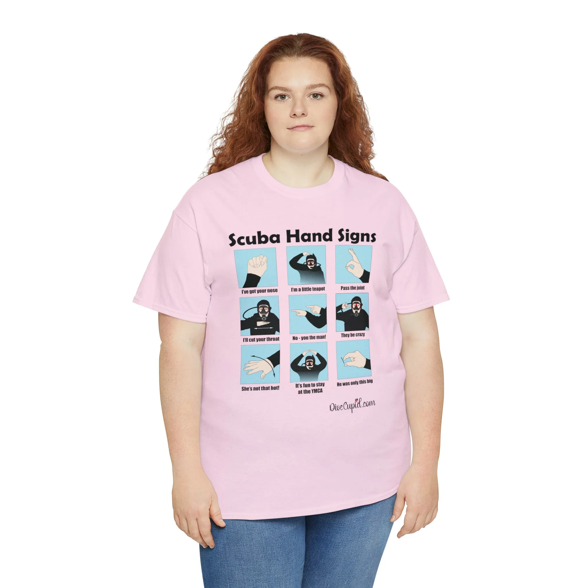 Scuba Hand Signs Relaxed Fit T-shirt