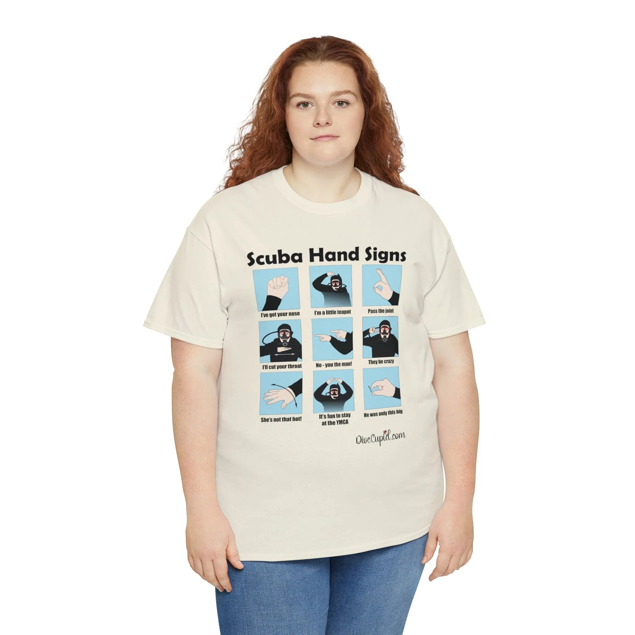 Scuba Hand Signs Relaxed Fit T-shirt