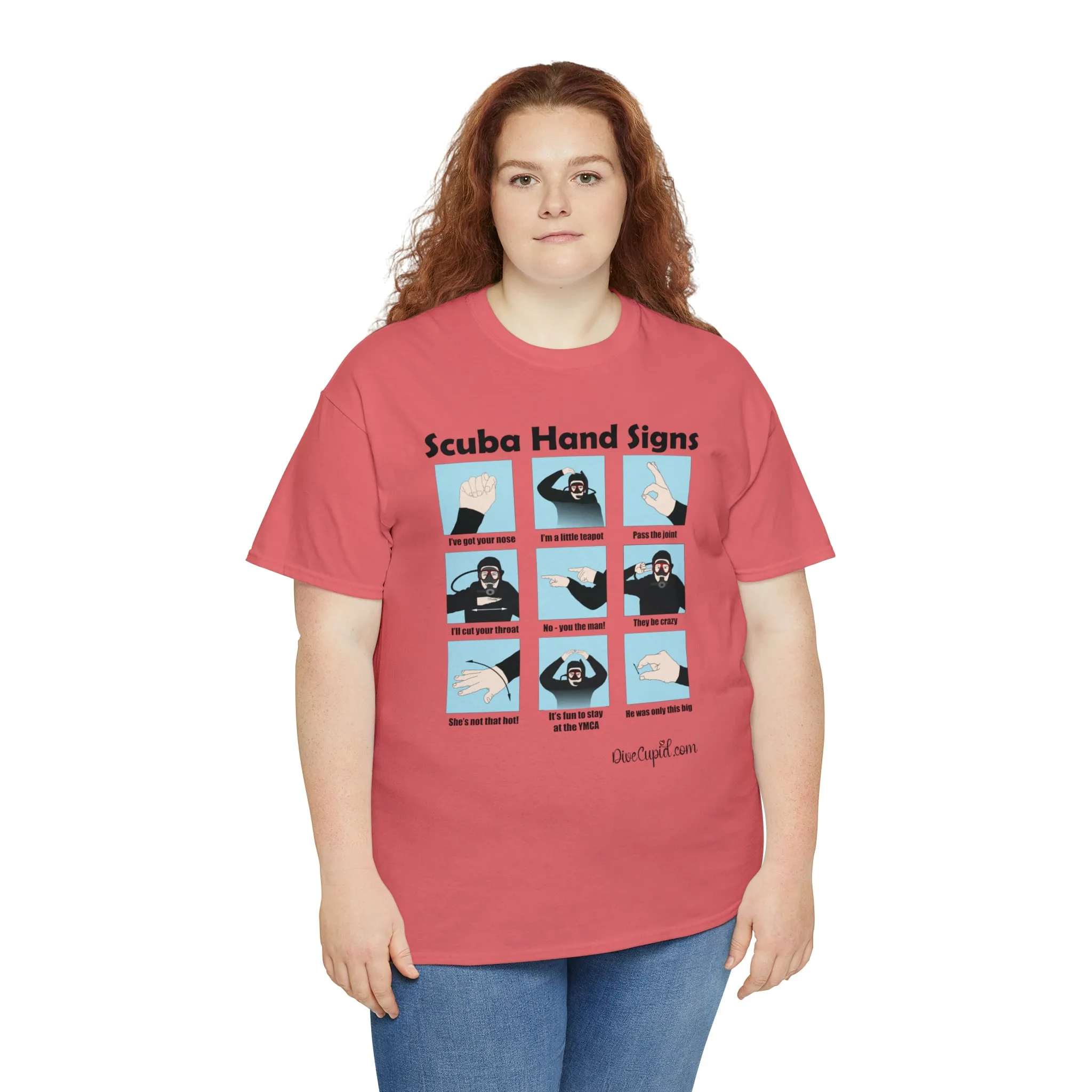 Scuba Hand Signs Relaxed Fit T-shirt