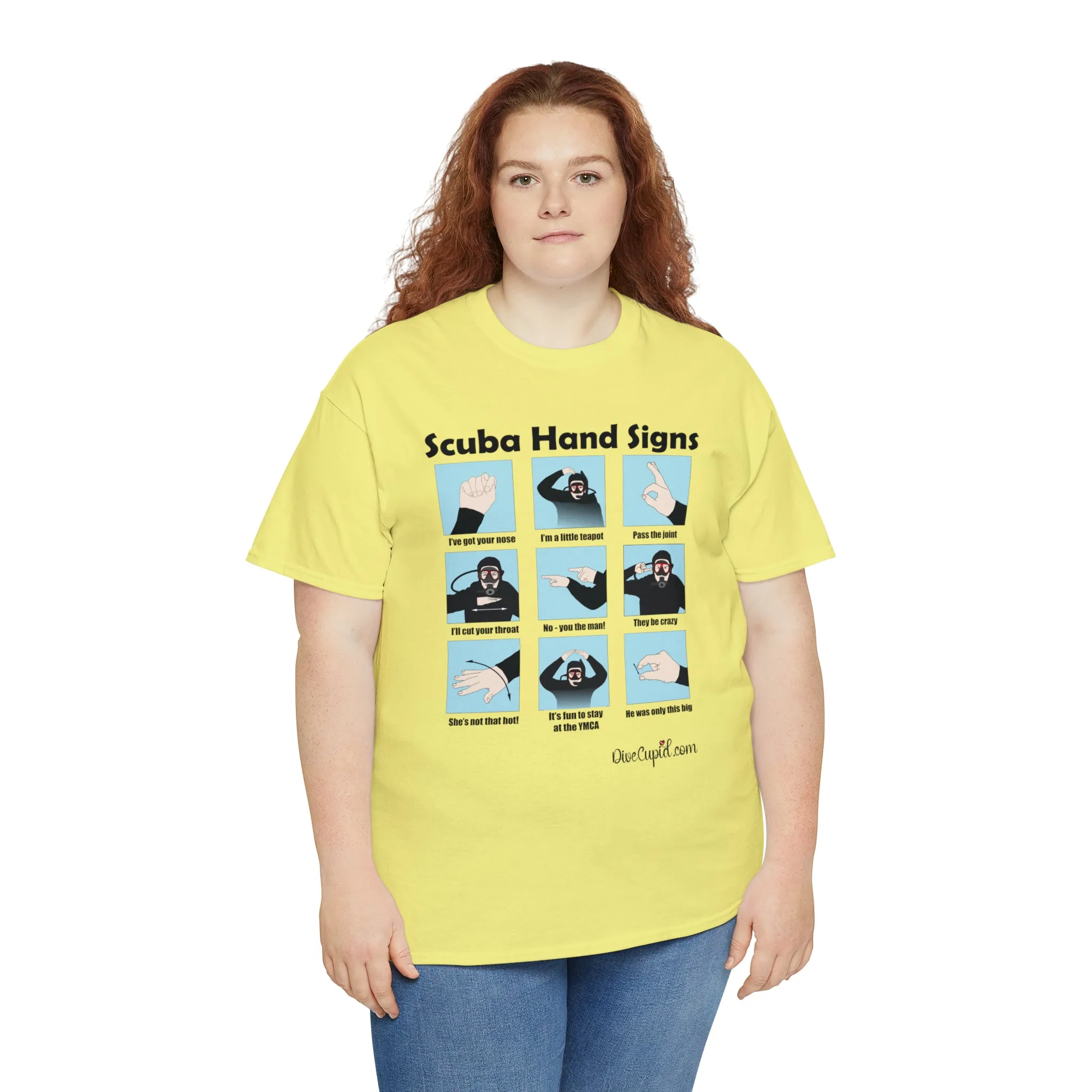 Scuba Hand Signs Relaxed Fit T-shirt