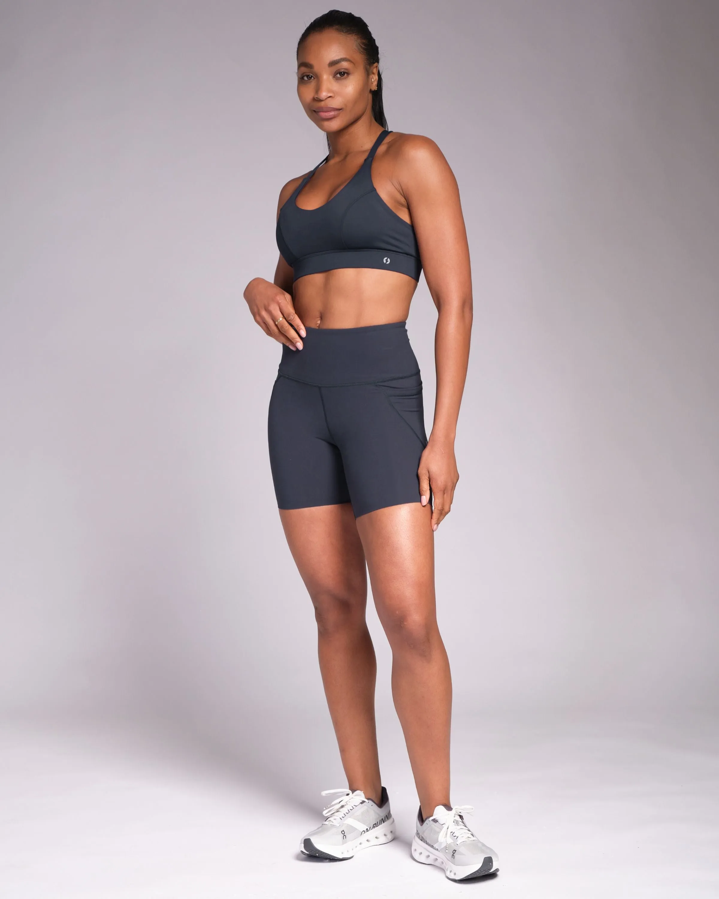 Sculpt High-Waisted 7" Shorts Outerspace Navy
