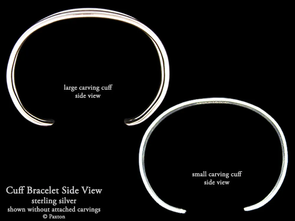 Sea Turtle Cuff Bracelet Sterling Silver