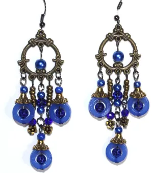 Seed Bead Chandelier Earrings
