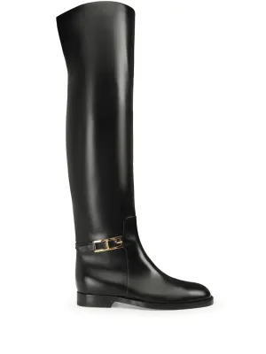 Sergio Rossi Nora knee-high leather boots