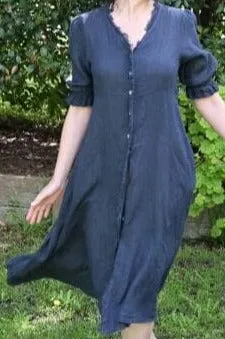 Shirt Dress Raw Edge
