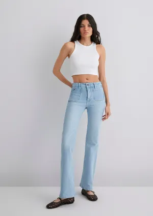 Sierra Light Blue Gold Premium Jean Pants