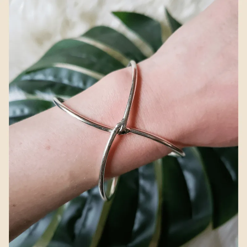 Silver Butterfly Cuff