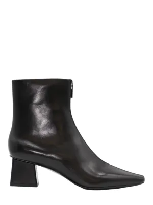 Simkhai Ryder Leather Zip Front Boot in Black