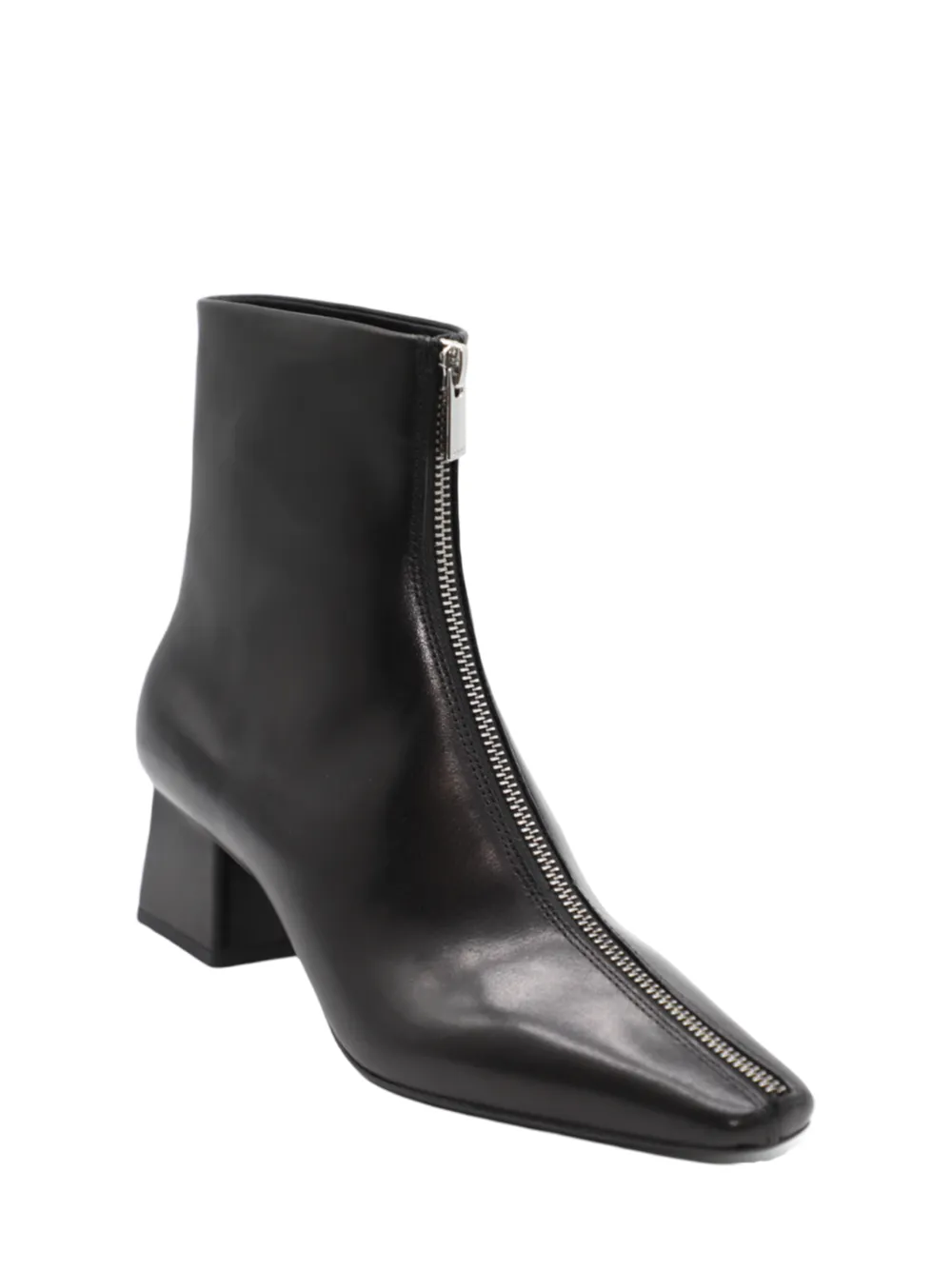 Simkhai Ryder Leather Zip Front Boot in Black