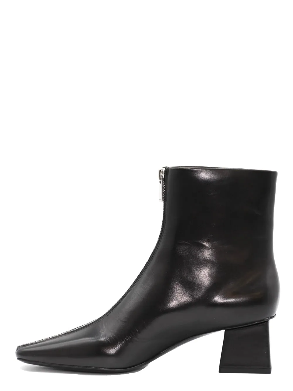 Simkhai Ryder Leather Zip Front Boot in Black