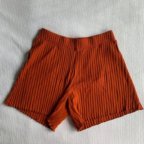 Simon Miller Sutton High-Rise Rib-Knit Shorts