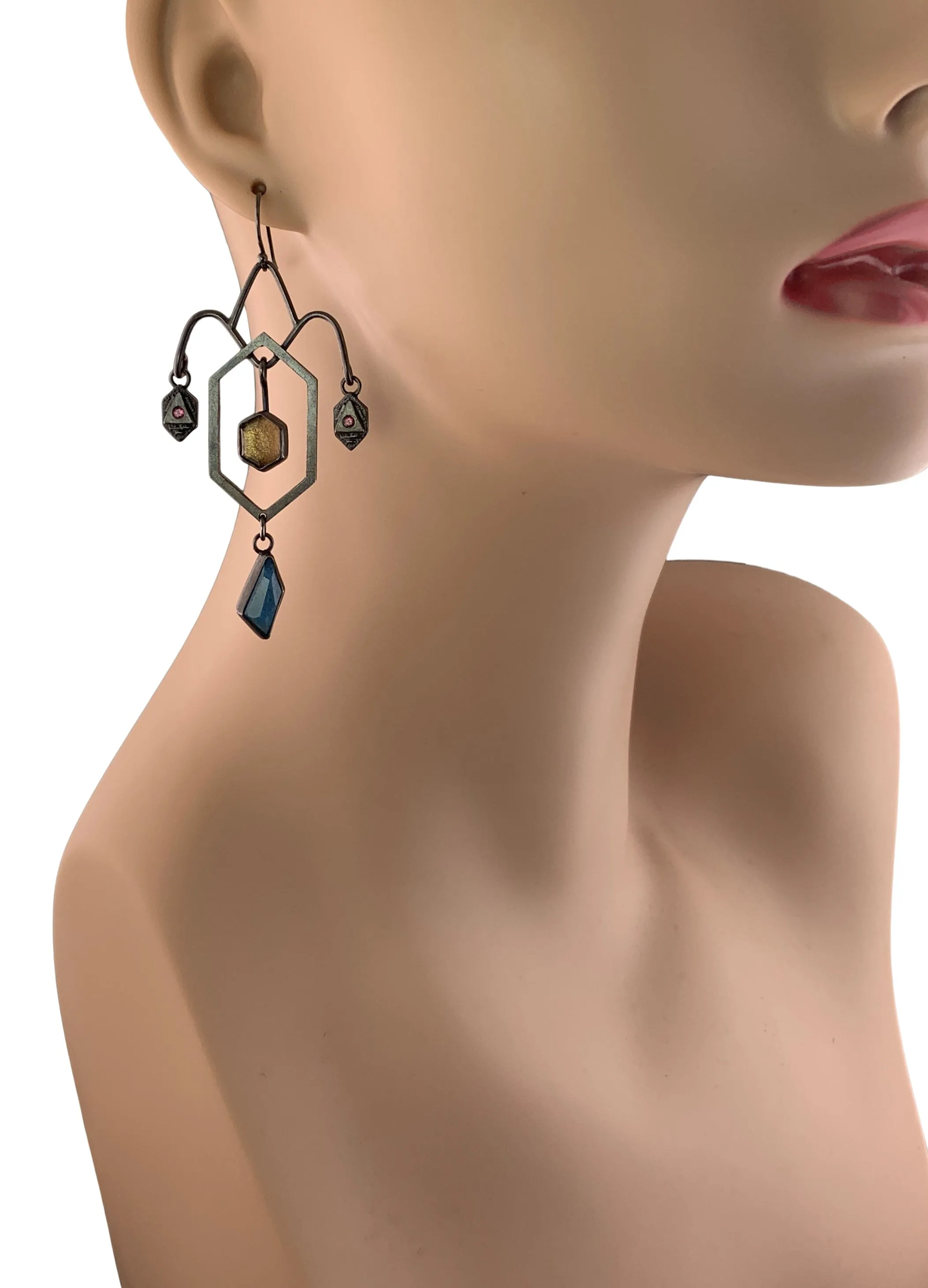 Smoky Quartz Chandelier Earrings