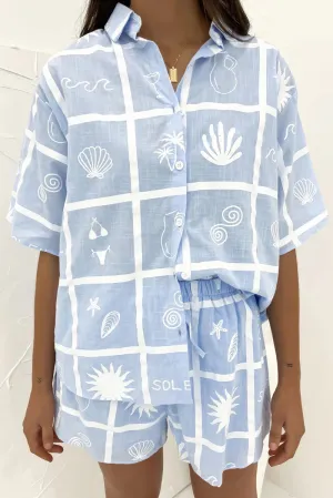 Soleil Short Set Blue