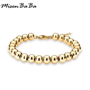 Stainless Steel Beads Cuff Bracelet