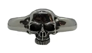 Stainless Steel Big Men's Biker Cuff Skull Bracelet SB223