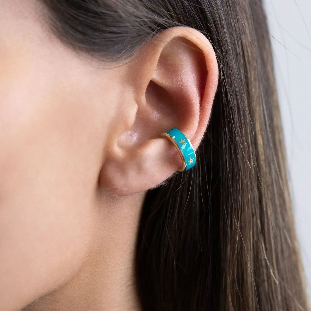 Star Enamel Ear Cuff Set