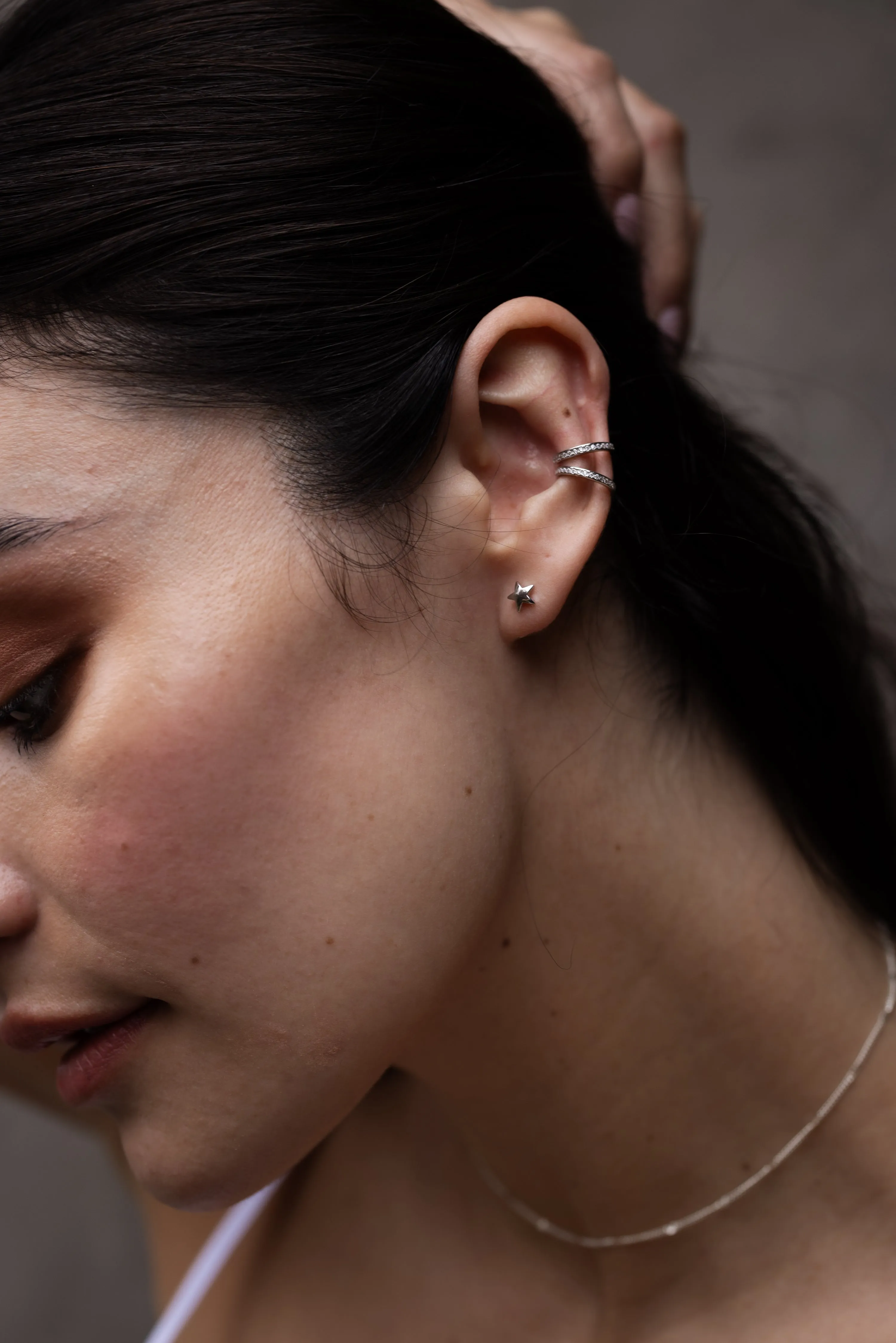 Star Studs in Silver