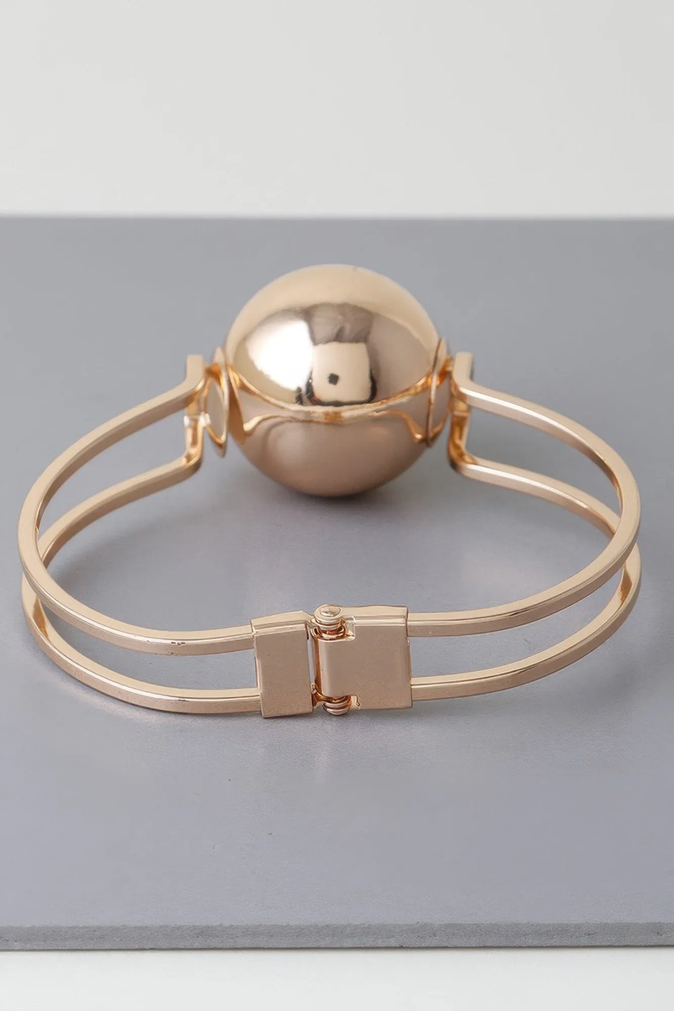 Statement Sphere Cuff Bracelet