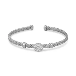 Sterling Silver Woven Cuff Bracelet