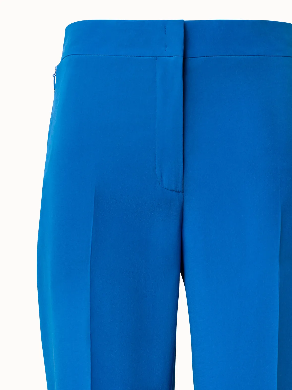 Straight Silk Crêpe Pants