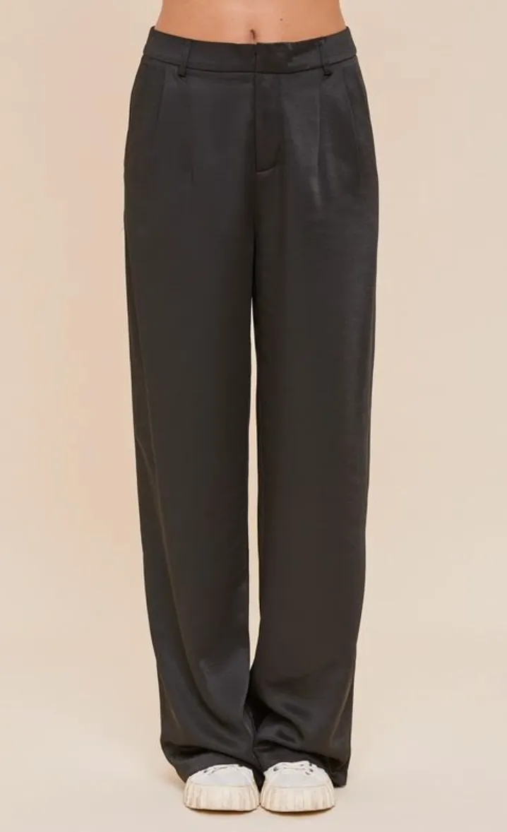 Straight Wide Leg Pants