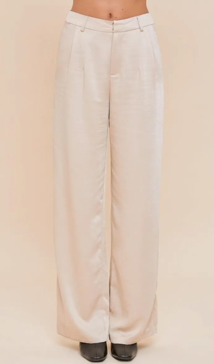 Straight Wide Leg Pants