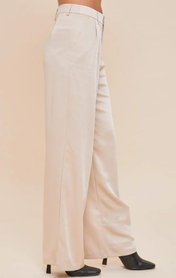 Straight Wide Leg Pants