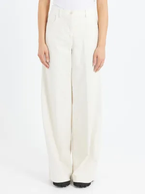 Stretch Fustian High-Waisted Trousers
