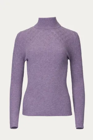 STRETCH-KNIT TURTLENECK SWEATER hi