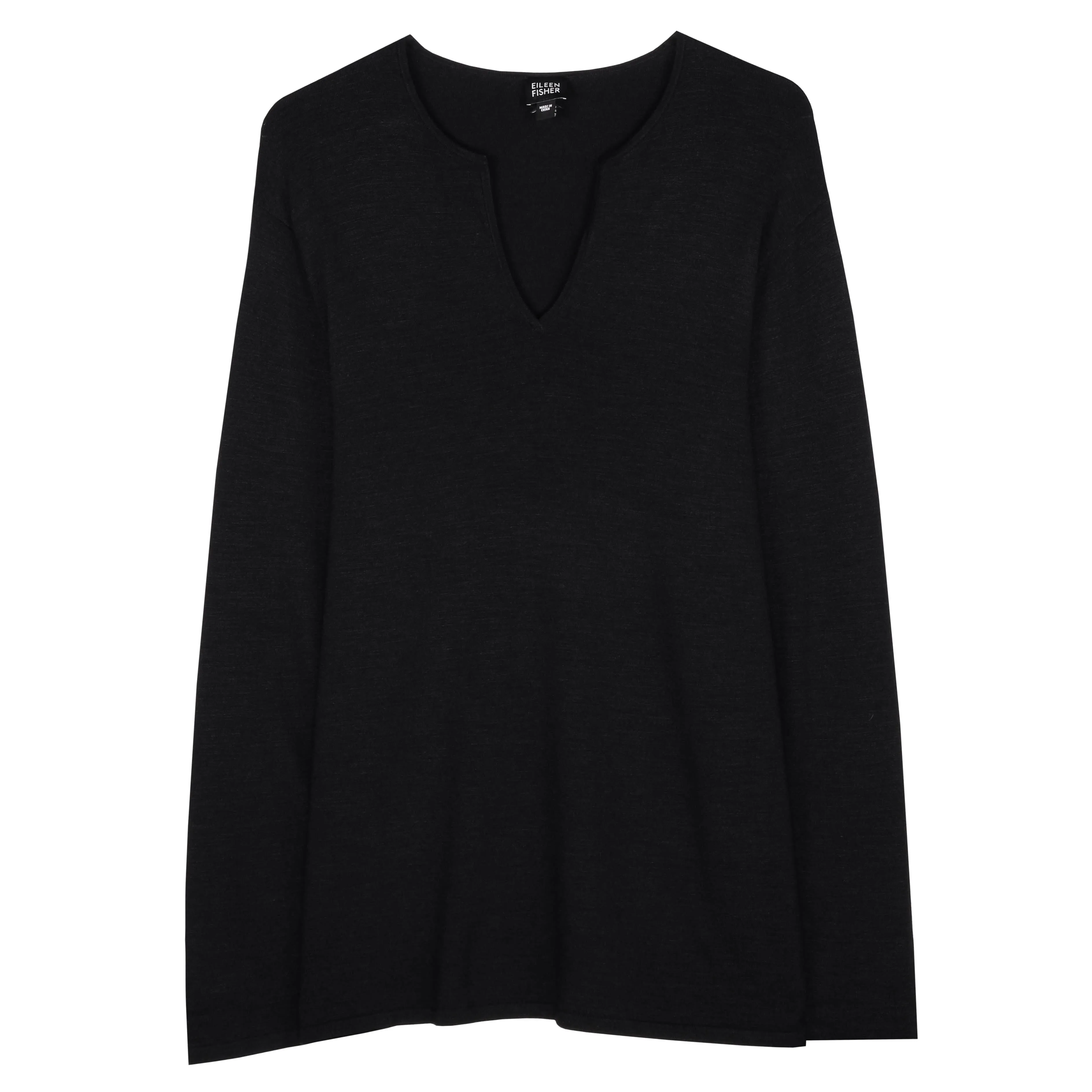 Stretch Silk Tussah Pullover