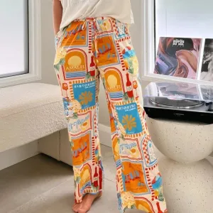 Sun Lounger Print Cici Pants