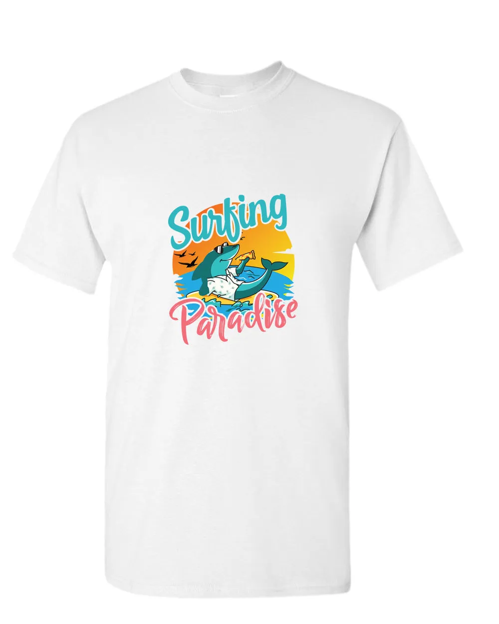 Surfing paradise beach t-shirt, summer t-shirt, beach party t-shirt