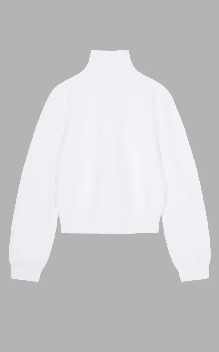 Sweater / JNBY Cotton Short Cardigan with Dual-Zip