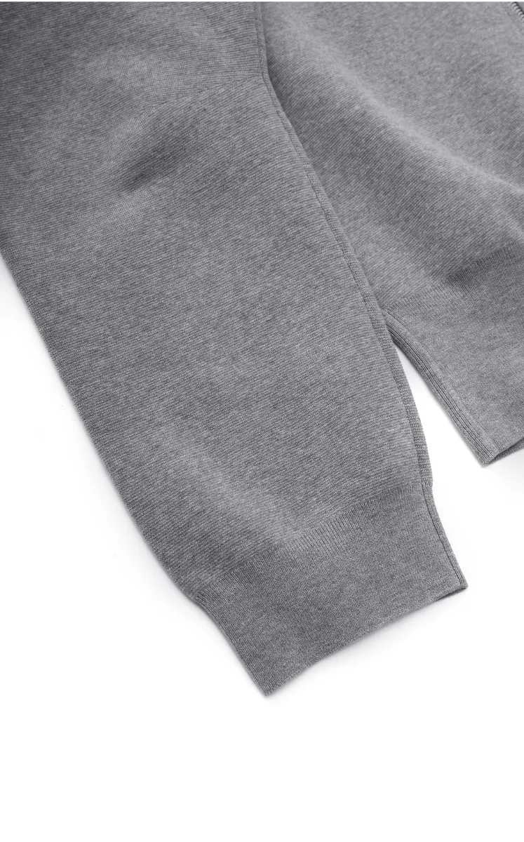 Sweater / JNBY Cotton Short Cardigan with Dual-Zip