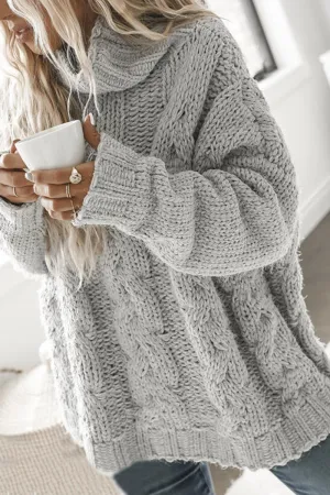 Sweet Elegant Solid Color Half A Turtleneck Sweaters