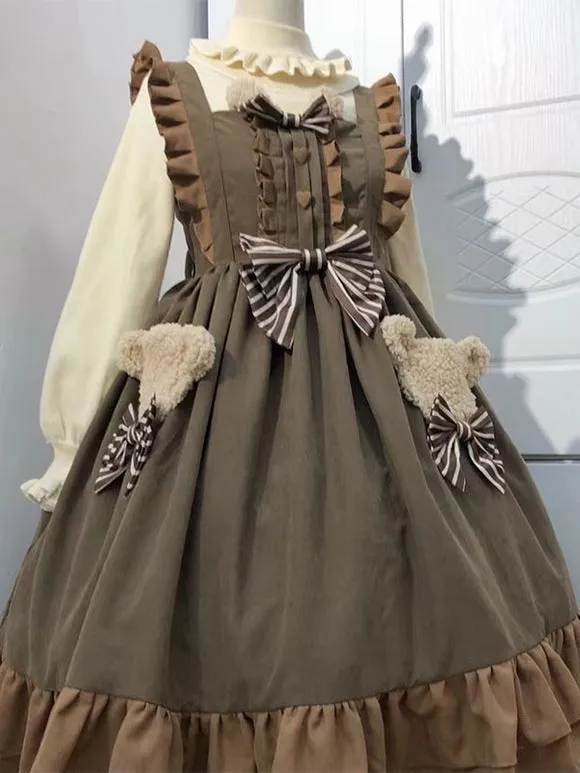 Sweet Lolita Dress Polyester Sleeveless Dress