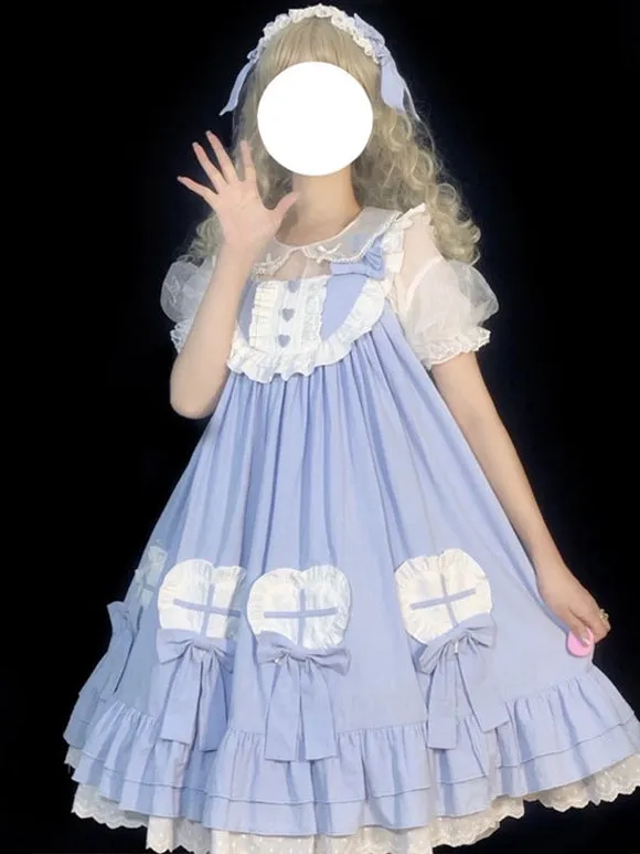 Sweet Lolita Dress Polyester Sleeveless Dress