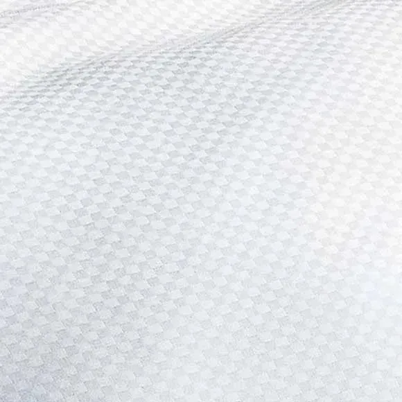 T-300 Micro check Collection White Blended Sheetings