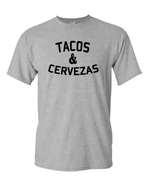 Tacos and Cervezas T-shirt Funny T Shirt Cinco de Mayo Novelty Tee