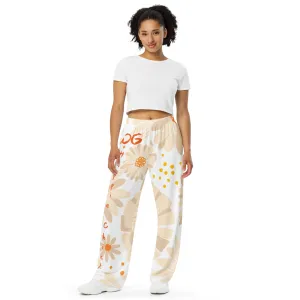 Tan Daisies Unisex Pants - OG Hippie Chick