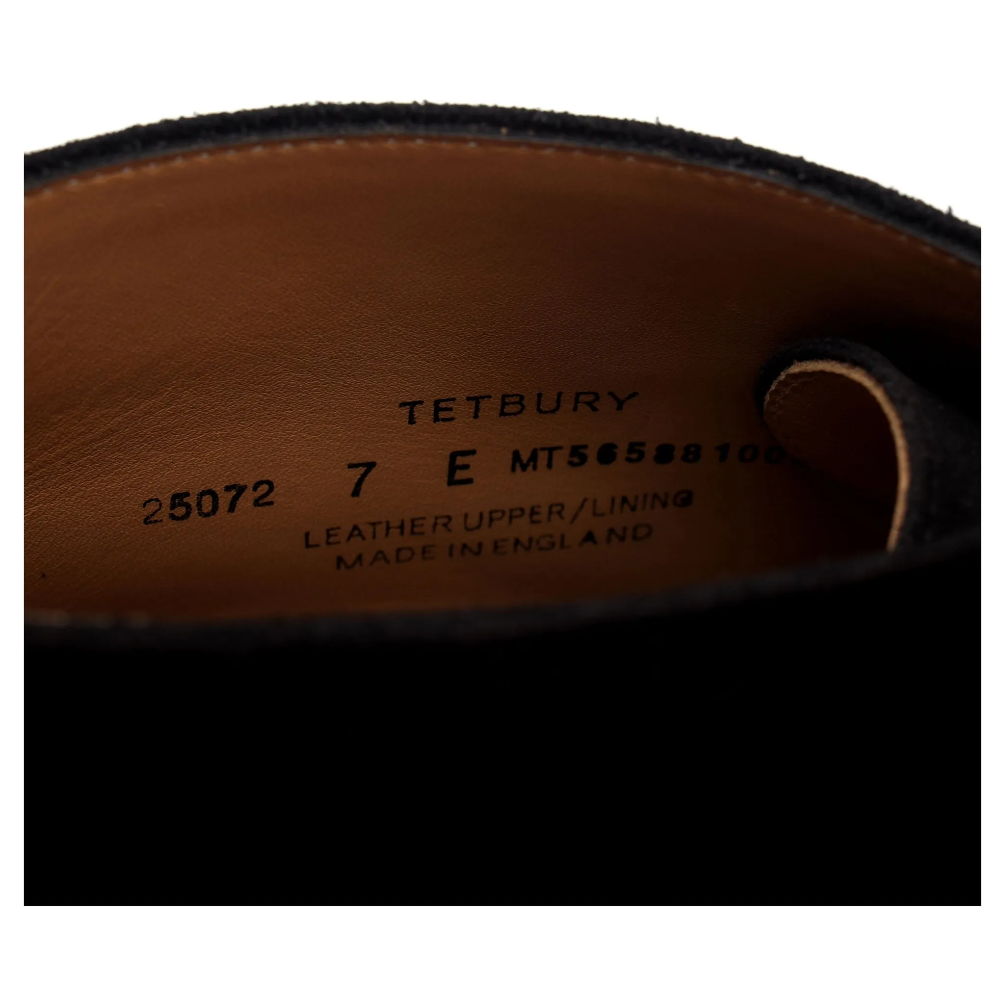 'Tetbury' Black Suede Chukka Boots UK 7 E