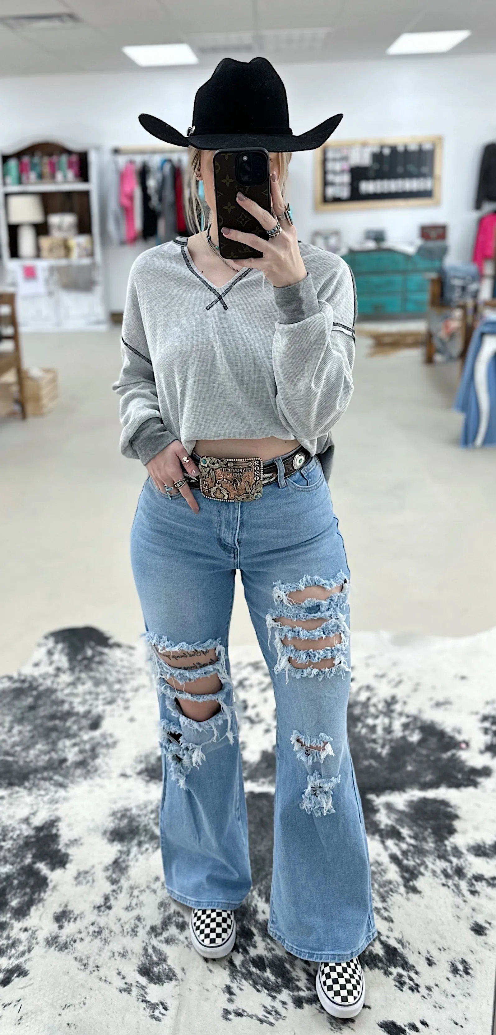 The Brandi Wide Leg Bootcut Jeans