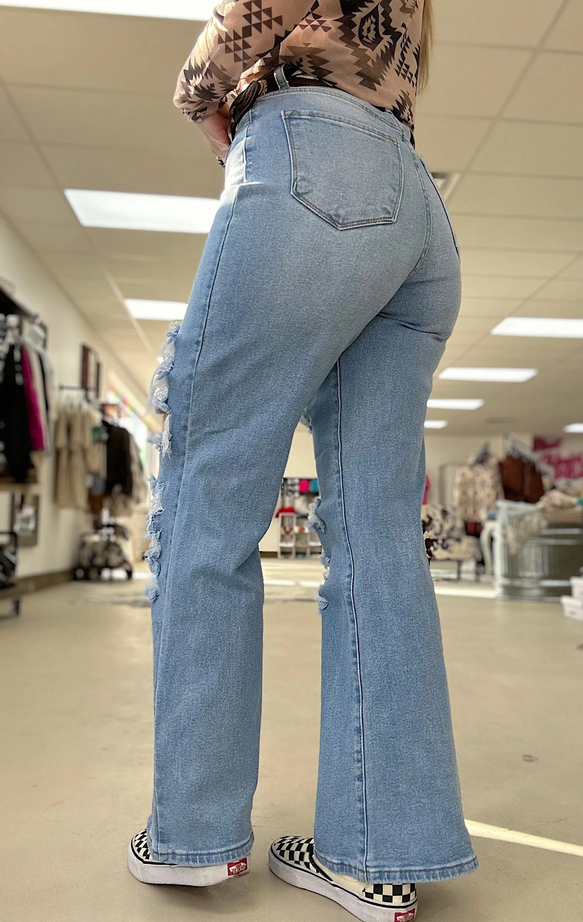The Brandi Wide Leg Bootcut Jeans