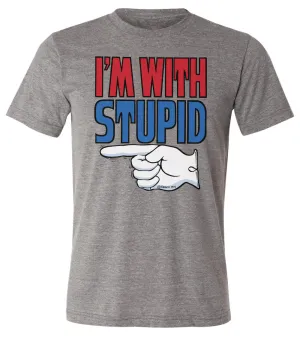 The original "I'm With Stupid" T-shirt | Short Sleeve Tee
