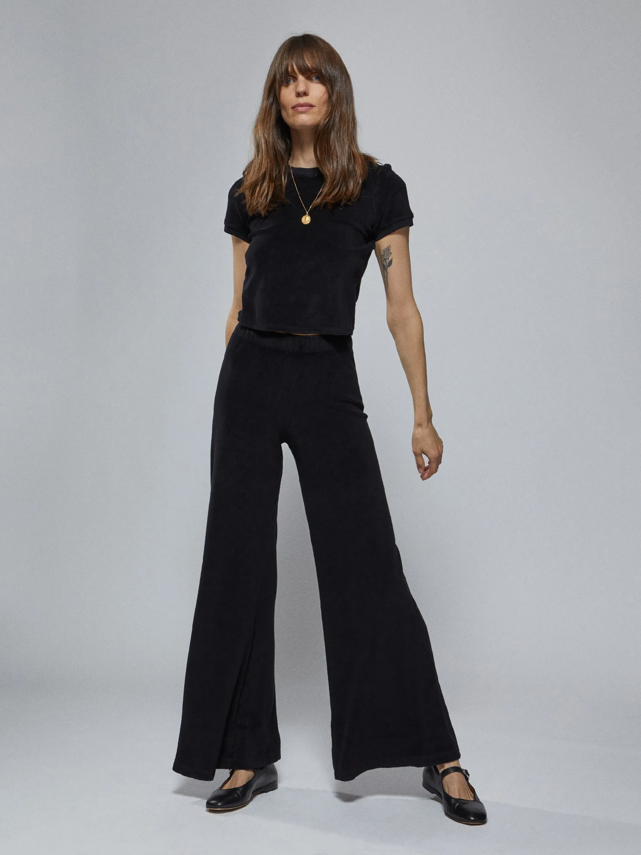 The Zephyra Flare Pants in Terry